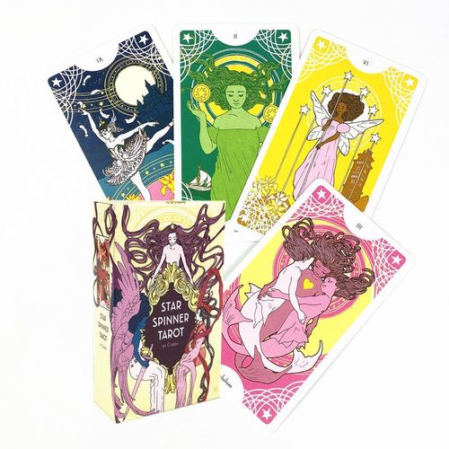 星之纺者塔罗牌 配中文翻译 star spinner tarot 英文定制卡牌