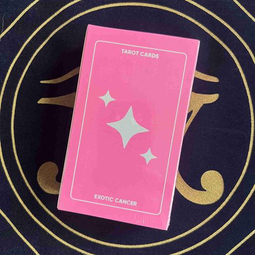 包邮 exotic cancer tarot 粉色巨蟹塔罗牌 英文桌游卡罗牌