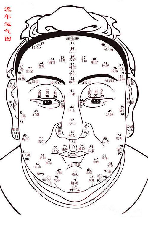 背后面相分析 面相学图解大全