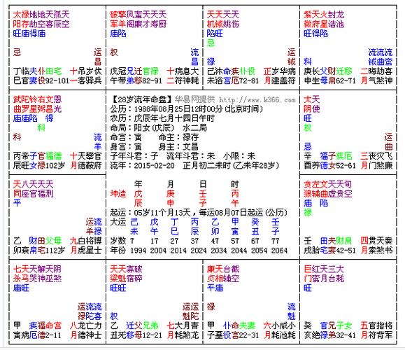 紫微斗数排的流年盘,求高人帮忙解下,越详细越好,谢谢!