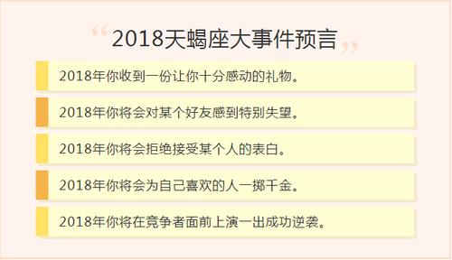 天蝎座2023年运势