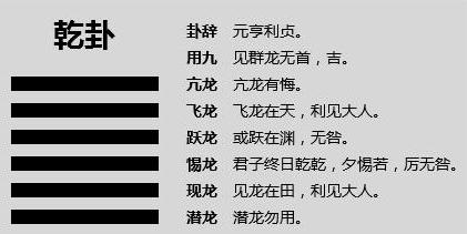 乾卦六根爻辞是这样的:最近我在阅读周易的乾卦时,突然想到,中国品牌